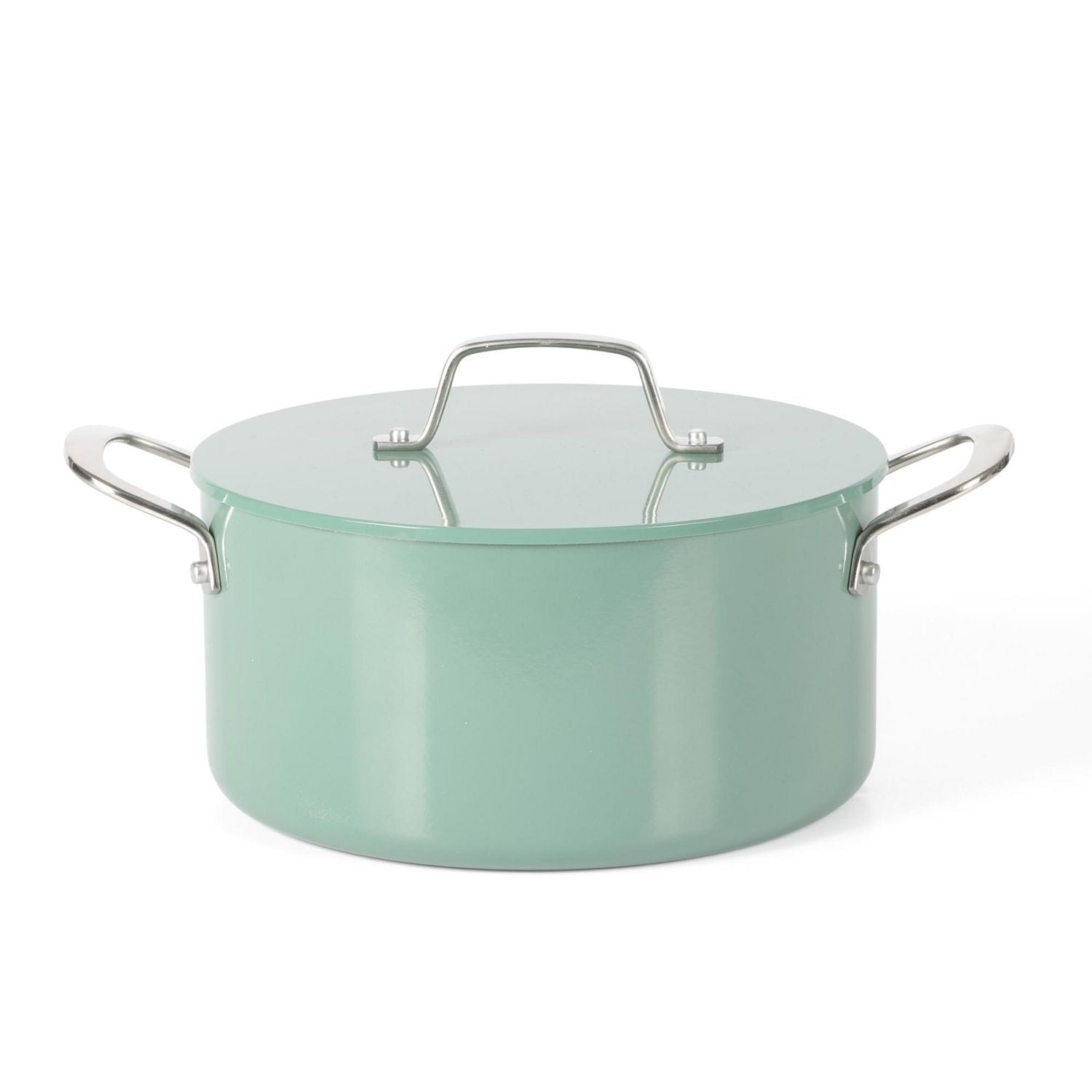 Martha Stewart Galway 10 Piece Aluminum Cookware Set w/Alum Lid, Teal