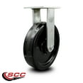 thumbnail image 2 of 12 Inch Extra Heavy Duty Phenolic Wheel Rigid Top Plate Caster Service Caster, 2 of 2