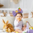 thumbnail image 6 of Deeceymbur Easter Headband with Glitter Bow Bunny Ears for Party Dress Up, 6 of 6