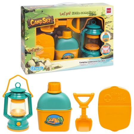 Best Choice Products Kids Outdoor Adventure Kit with Light, Shovel, Water Bottle and First Aid