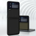 thumbnail image 2 of Funda De Teléfono Con Patrón De Fibra De Carbono Compatible Con Samsung Z Flip 3, Funda Protectora Antihuellas Dactilares, Funda De Teléfono Plegable Con Todo Incluido Cateissary EL016806-05, 2 of 5