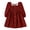 Red, variant on Toddler Girl Fall Clothing Long Sleeve Dress Girl Solid Color Casual Fall Winter Clothes