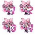 thumbnail image 2 of Globo de aluminio de Minnie Mouse rosa de Disney, decoración para fiesta de cumpleaños de niñas, suministros para baby shower, juguetes para niños, 1, 2, 3, 4, 5, 6, 7, 8 y 9 años, 2 of 5