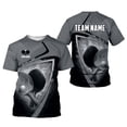 thumbnail image 6 of Personalized 3D Table Tennis T Shirt with Name, Custom Table Tennis Shirts for Team, Men Women unisex 3D shirt (Purple, S), 6 of 10