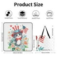 thumbnail image 2 of Patriotic Cat Flowers Fourth July Hat Picnic Blanket Waterproof Outdoor Beach Blanket Hand-held Pad Suitable for Travel, Camping, Beach, Family Gatherings, 2 of 7
