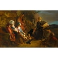 thumbnail image 2 of James Drummond 18x13 Black Ornate Wood Framed Double Matted Museum Art Print Titled - The Earliest Congregation of Scottish Reformers (1862), 2 of 5