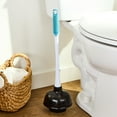 thumbnail image 3 of (4 pack) Great Value Deluxe Toilet Plunger with 16-in Ergonomic Plastic Handle, 1 Each, 3 of 6