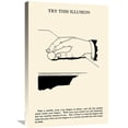 thumbnail image 1 of Global Gallery Retromagic,'Try This Illusion' Stretched Canvas Artwork, 1 of 3