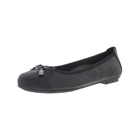 Vionic Womens Minna Leather Snake Print Ballet Flats
