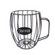 thumbnail image 1 of ¡Liquidación! Contenedores de almacenamiento Tantouec, oferta de otoño, cesta de hierro para cápsulas de café con forma de taza de cerveza de hierro con dibujos animados, artículos esenciales para el, 1 of 4
