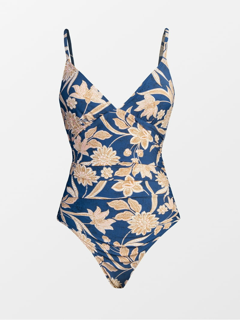 ワンピース水着 [CUPSHE] Paisley V Neck Tummy Control One Piece Swimsuit Cupshe Women's One Piece Swimsuit Paisley V Neck Tummy