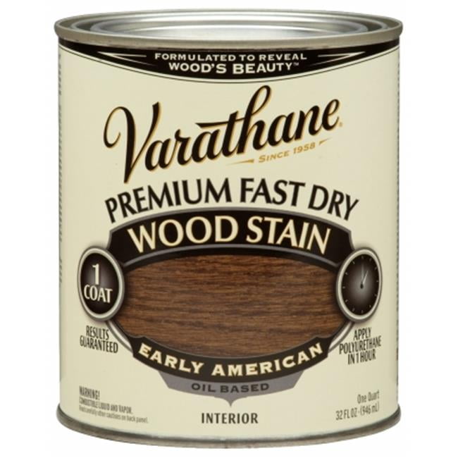 Dark Walnut, Varathane Premium Fast Dry Wood Stain-262006, Quart