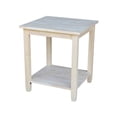 thumbnail image 1 of IC International Concepts Solano Table d'Appoint, 22 Po L x 21 Po P x 25 Po H, Non Fini, 1 of 5