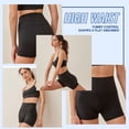 thumbnail image 2 of Pantalones cortos moteros QGGQDD de cintura alta, paquete de 3 para mujer, color negro, 2 of 5