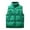 Green, variant on BiZtdJrK Men's Nylon Vest Solid Color Stand Collar Sleeveless Workwear Puffer Vests Winter Warm Windproof Vest Jacket with Pockets Clearance Items Black XXL