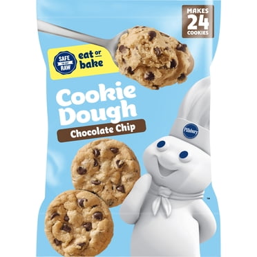 Pillsbury Ready to Bake Chocolate Chip Cookie Dough, Makes 24 Cookies, 16 oz