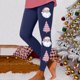 thumbnail image 1 of MKLEKYY Leggings para mujer, leggings para hacer ejercicio, leggings con estampado navideño, pantalones con bloques de color, leggings suaves y elásticos. 1660, 1 of 4