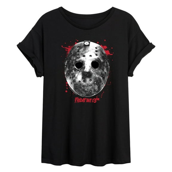 Jason Mask - Women's Oversized Graphic T-Shirt - Friday The 13Th