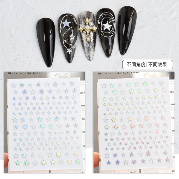 1 UNIDS Blanco y Negro Amor Flor Abstracta Nail Art Decoración Nail Slider Sexy Mujer Nail Art Sticker DIY Nail Art Ornament Dengxun unisex