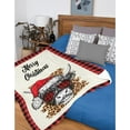 thumbnail image 2 of Yibo Christmas Gnomes Blanket Flannel Soft and Comfortable Anti-static Bed Sofa Blanket, 2 of 8
