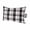 Black, variant on Red Brown Plaid Outdoor Pillows for Chaise Lounge Chair Waterproof Lumbar Pillows with Insert&Adjustable Strap Beach Headrest Pillow Modern Abstract Ombre Gingham Checkered Pool Pillow 11"x16"