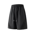 thumbnail image 3 of Besolor Mens Plus Size Running Shorts Drawstring Elastic Waisted Casual Loose Outdoor Athletic Track Shorts with Pockets(4X-Large,Black), 3 of 4
