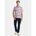 thumbnail image 2 of Lilo & Stitch, Men's & Big Men's Graphic Button-Up Shirt, Floral, Sizes S-3XL, 2 of 5