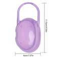 thumbnail image 2 of "Baby Infant Pacifier Box Holder Portable Dust Proof Newborn Travel Storage Case, Purple", 2 of 9