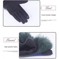 thumbnail image 2 of Ladies wool gloves paw cashmere non-slip soft warm ladies thick touch screen, 2 of 5