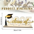 thumbnail image 3 of Desktop Dress Up Under $10 Black And Gold Graduation Decorations Class Of 2025 Congrats Grad Wooden Table Centerpieces Graduation Table Decorations 2025 Sign Graduation Photo Prop For Graduation, 3 of 8
