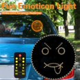 thumbnail image 2 of Cross-Border Car Led Fun Expression Light Smiley Face Light Rear Window Multi-Function Warning Gesture Light Palm Light Gesture Light, 2 of 7