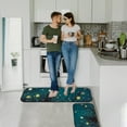 thumbnail image 4 of Kitchen Rugs 2 Piece Waterproof Non Slip Kitchen Kitchen Rug Set for Sink Office Kitchen Cafe,Festive lights with tree, 4 of 6