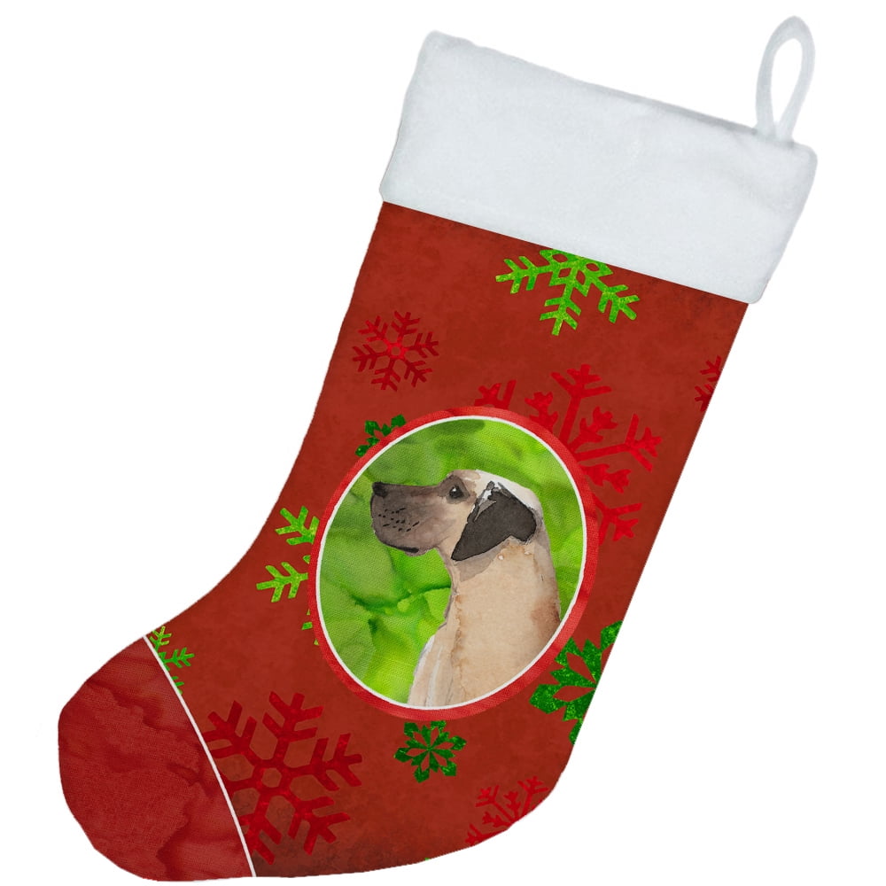 Christmas Snowflakes Great Dane Christmas Stocking