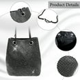 thumbnail image 4 of Rhinestone Evening Bag Bling Purse Sparkly Diamond Silver Clutch Purses for Women Party Club Wedding Prom, 4 of 7