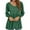 Green-08, variant on STETMN Women's V Neck Dressy Shirts Puff Long Sleeve Flowy Babydoll Tops Casual Going Out Fall Blouse