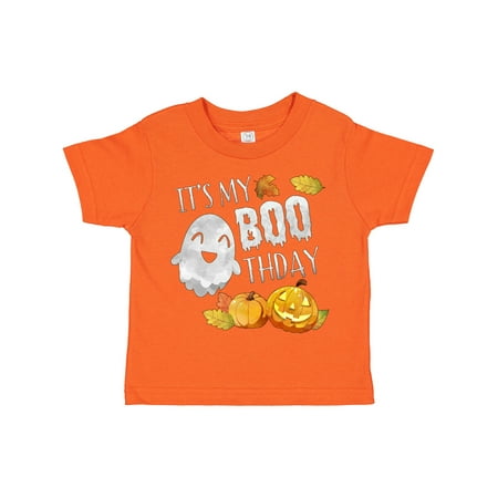 

Inktastic It s My Boo-thday Cute Halloween Ghost and Pumpkins Gift Toddler Boy or Toddler Girl T-Shirt