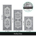 Ileading Boho 3 Piece Kitchen Rug Sets, Non Skid, Washable, Long