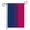 Bisexual Garden Flag, variant on Progress Rainbow Pride Flag Small Pansexual Garden Flags for Lawn, Yard, and Patio Decorations