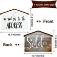 thumbnail image 2 of House Estate Sold Sign Double Sided Sold Sign Realtor Photo Props Plastic Sold Sign for Home Owners and Estate Agent Gift, 2 of 7