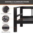 thumbnail image 4 of Tolead Outdoor Aluminum Patio Furniture Set, 3-Seat Sofa with Gray Cushions, 4 of 7