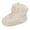 White, variant on Generic Unisex Warm Shoes Soft Booties Comfortable Boots Toddler Warming Home Shoes Snow Boot for Baby Girls Boys Winter Ankle Non-Slip Rubber Texture Sole (3-6 Months,Multi-color)