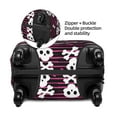 thumbnail image 2 of Xecao skull with hearts Elastic Luggage Cover, with double-sided print , is perfect for travel, business, and daily use-Small, 2 of 7