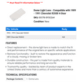 thumbnail image 2 of Dome Light Lens - Compatible with 1989 - 1991 Chevy R3500 4-Door 1990, 2 of 2