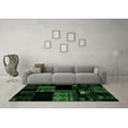 thumbnail image 3 of Ahgly Company Indoor Rectangle Patchwork Emerald Green Transitional Area Rugs, 7' x 9', 3 of 4