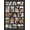 Black, variant on Multi-Photo Collage Frame Wall Hanging with 24 Slots for 4x6 Pictures