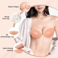 thumbnail image 4 of Sostén Adhesivo Ovlospa Copa B de Silicona Invisible Push-Up Nude, 4 of 7
