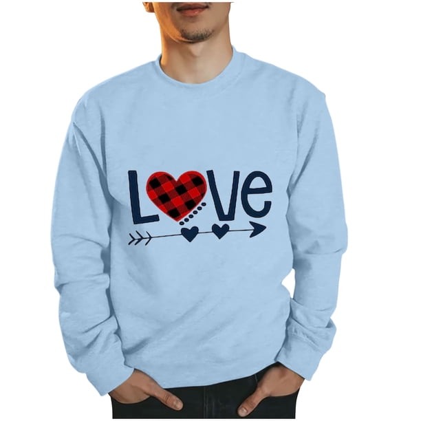 Sudaderas sin capucha para hombre, estilo casual, a la moda, con cuello redondo, estampado, de manga larga, blusas de manga larga y cuello redondo, blusas de poliéster para hombre