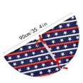 thumbnail image 4 of LHWEN Independence Day Festive Decoration Sparkling Tree Skirt 4th of July Party Decoration 200g Packaging Easy to Install Flag Design Durable and No Odor, 4 of 4