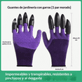 thumbnail image 2 of Guantes de Jardinería Con Garras, Transpirables, Impermeables, Para Trabajar, Excavar, Plantar, Resistentes a las Picaduras, Antideslizantes, Protectores para el Hogar, Guantes de Látex, 2 of 7