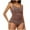 Coffee, variant on Wancir Women's Shapewear Bodysuit Tummy Control Body Shaper Waist Trainer Seamless Full Body Suits Butt Lifting
